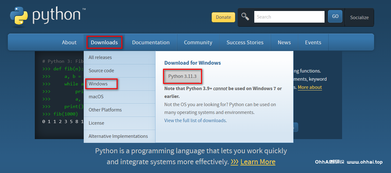 图片[1]-Python3.11.3 for win下载及安装 - SOHUB-SOHUB