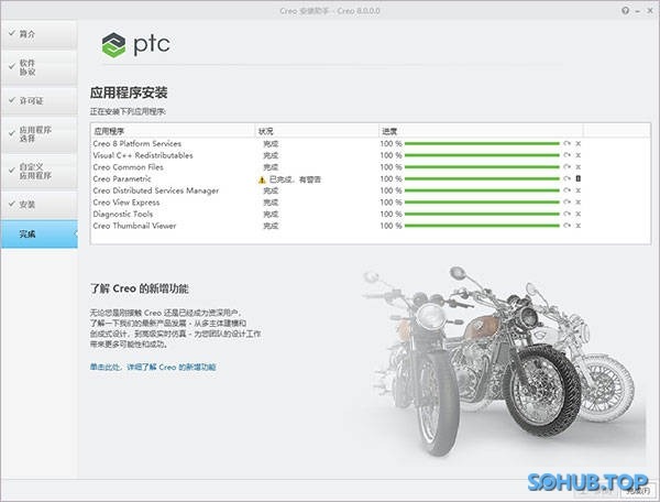 PTC Creo 安装完成