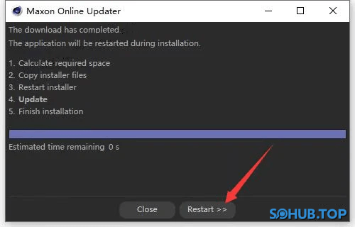 Cinema 4D 重启软件